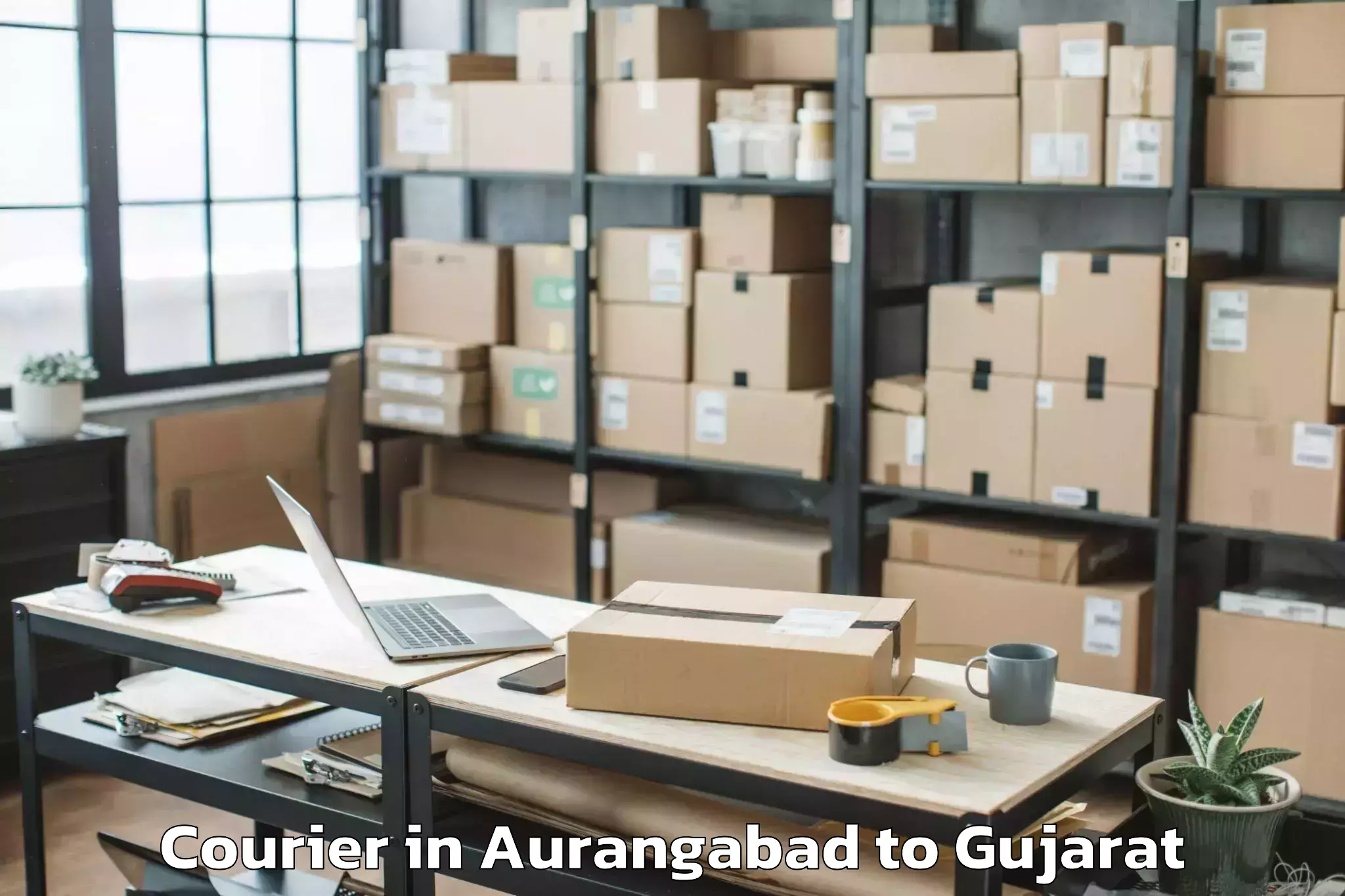 Book Aurangabad to Jambughoda Courier